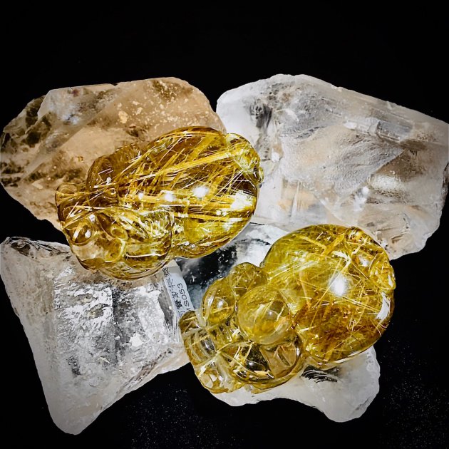 鈦晶＆金髮晶 Gold Rutilated Quartz 4